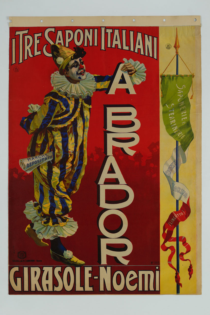 Arbador Clown Impila Verticalmente Delle Lettere Dell Alfabeto A F